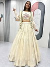 PC 522 Pure Tissue Simmer With Real Handwork Lehenga Choli With Jacket Wholesale Market Surat